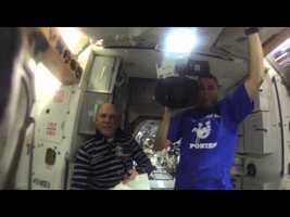 Space Station Astronauts Grow a Water Bubble in Space - YouTube