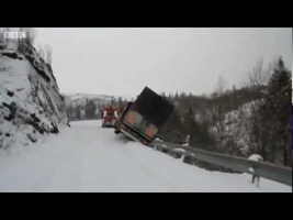 Trailer and Tow Truck  Fall Off a Cliff in Norway - YouTube