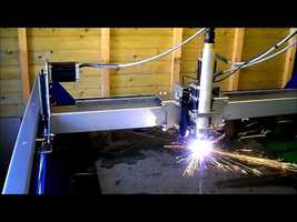 CNC PLASMA 4X4 HYPERTHERM POWERMAX 45 WITH T45 MACHINE TORCH - YouTube