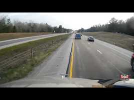 Red Neck trucker, says NO to this blonde trying to merge.. - YouTube