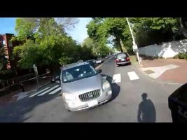 Cycling commute narrowly avoided collision - 42XK36 - YouTube