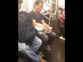 LADY GOES OFF ON GUY RUBBING HIS PRIVATE AREA ON NYC TRAIN! - YouTube