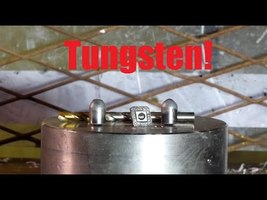 Can you crush tungsten bit with hydraulic press? - YouTube